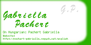 gabriella pachert business card